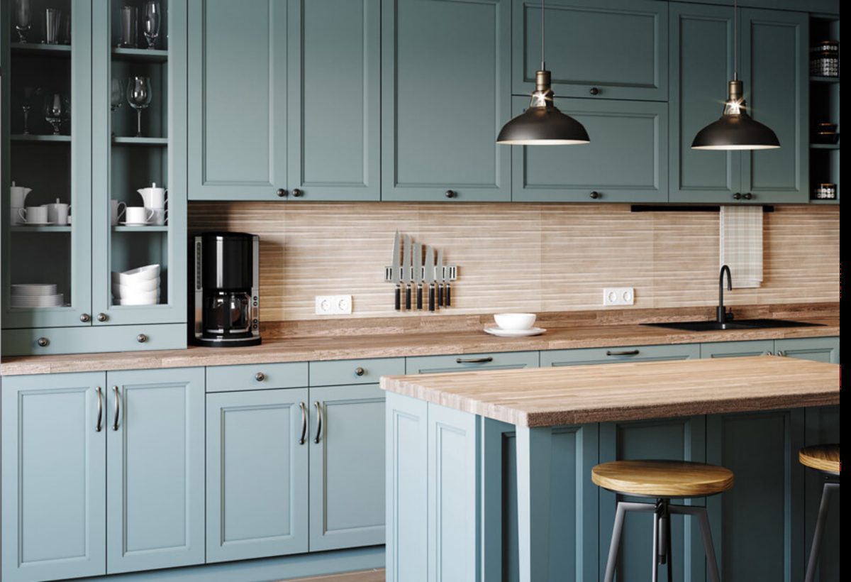 Charcoal kitchen respray finish