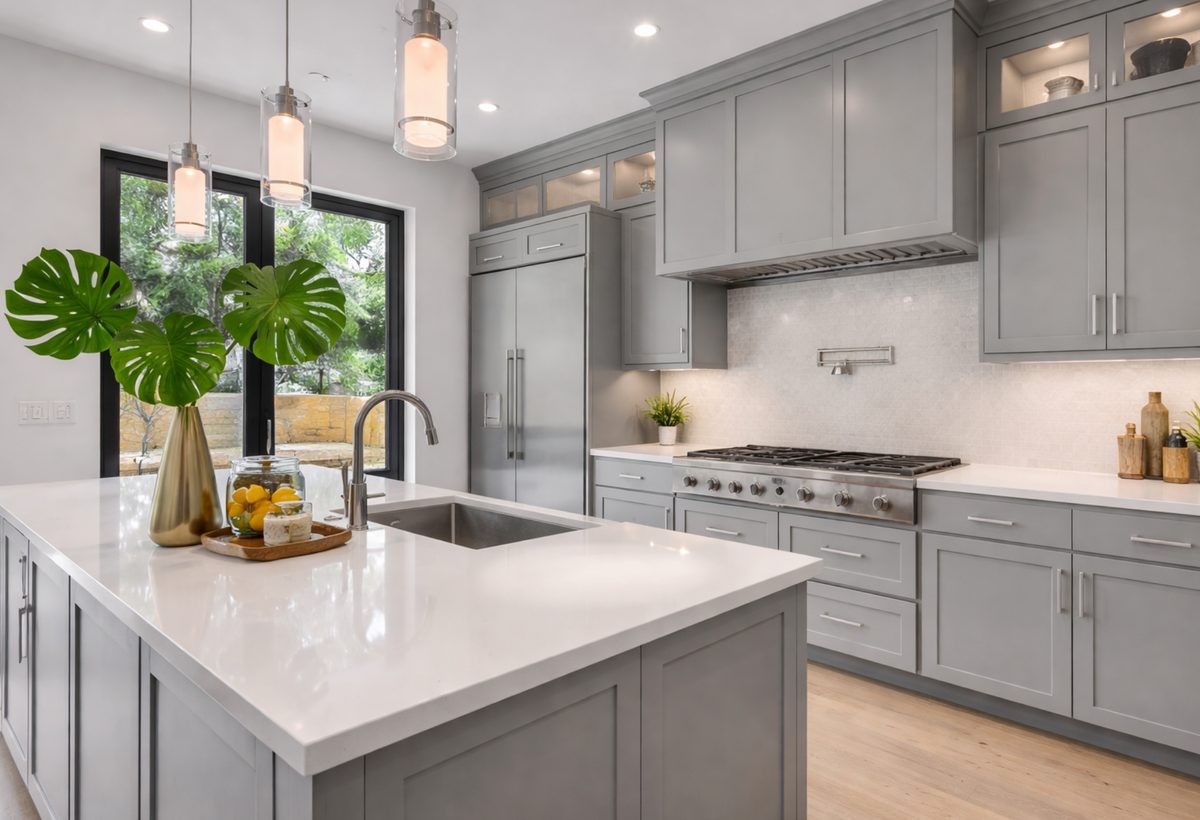 Grey kitchen respray